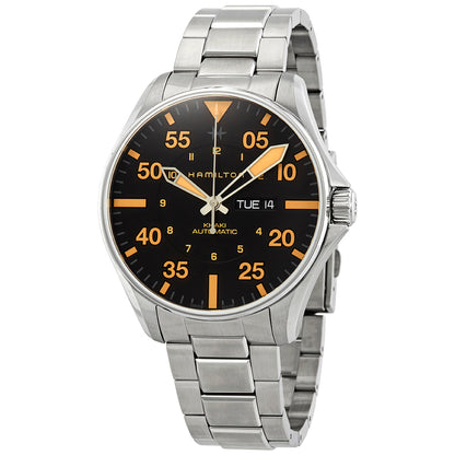 Hamilton Khaki Pilot Black Dial Automatic Mens Stainless Steel Watch