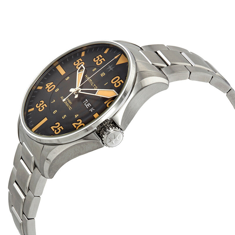 Hamilton Khaki Pilot Black Dial Automatic Mens Stainless Steel Watch