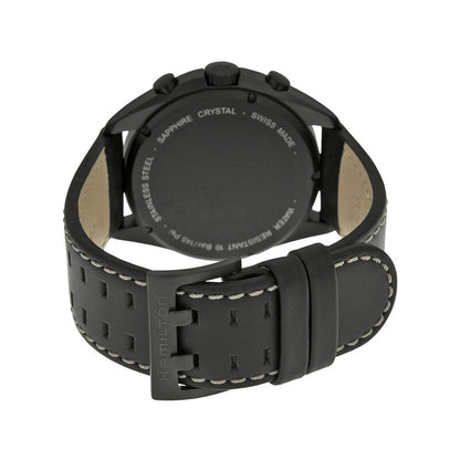 Hamilton Pilot Pioneer Chronograph Black Dial Mens Watch