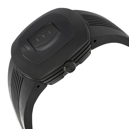Hamilton Pulsomatic Black Digital Dial Black Pvd Mens Watch