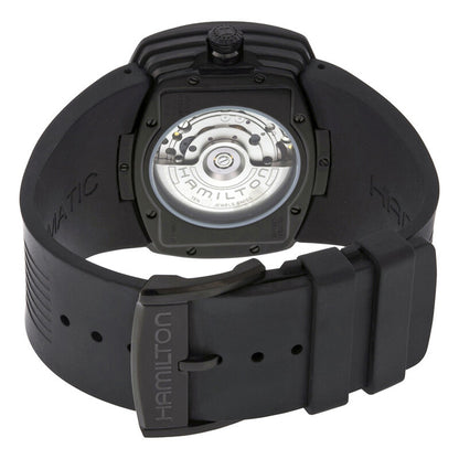 Hamilton Pulsomatic Black Digital Dial Black Pvd Mens Watch