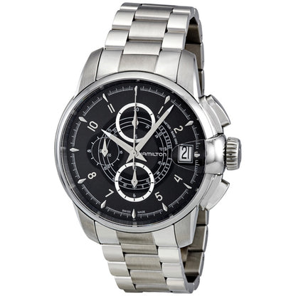 Hamilton Timeless Classic Railroad Black Dial Chronograph Automatic Mens Watch