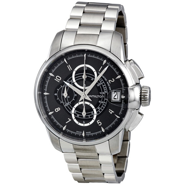 Hamilton Timeless Classic Railroad Black Dial Chronograph Automatic Mens Watch