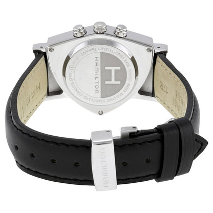 Hamilton Ventura Chrono Black Dial Shield Shaped Mens Watch