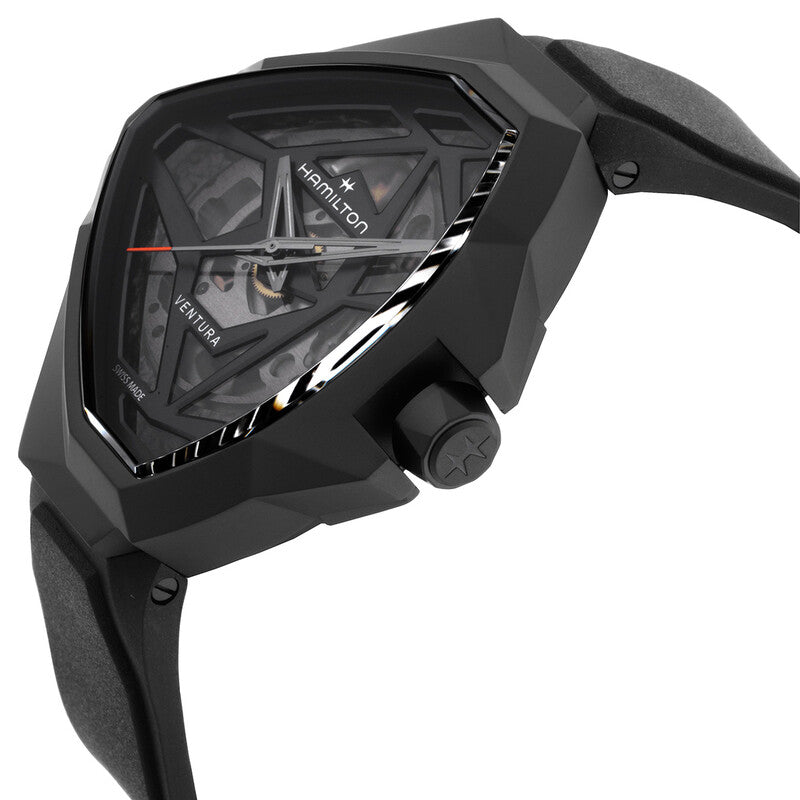 Hamilton Ventura Edge Skeleton Automatic Black Dial Watch