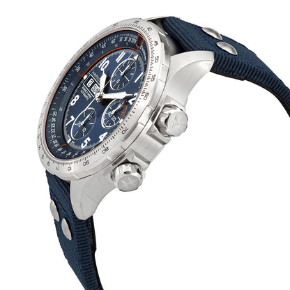 Hamilton X-Wind Lefty Chronograph Automatic Blue Dial Mens Watch