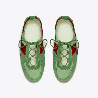 Tory Burch Hank Ballet Sneaker OLIVE / TORY RED / OLIVE