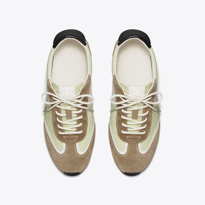 Tory Burch Hank Field Sneaker GREEN / CREAM / BROWN
