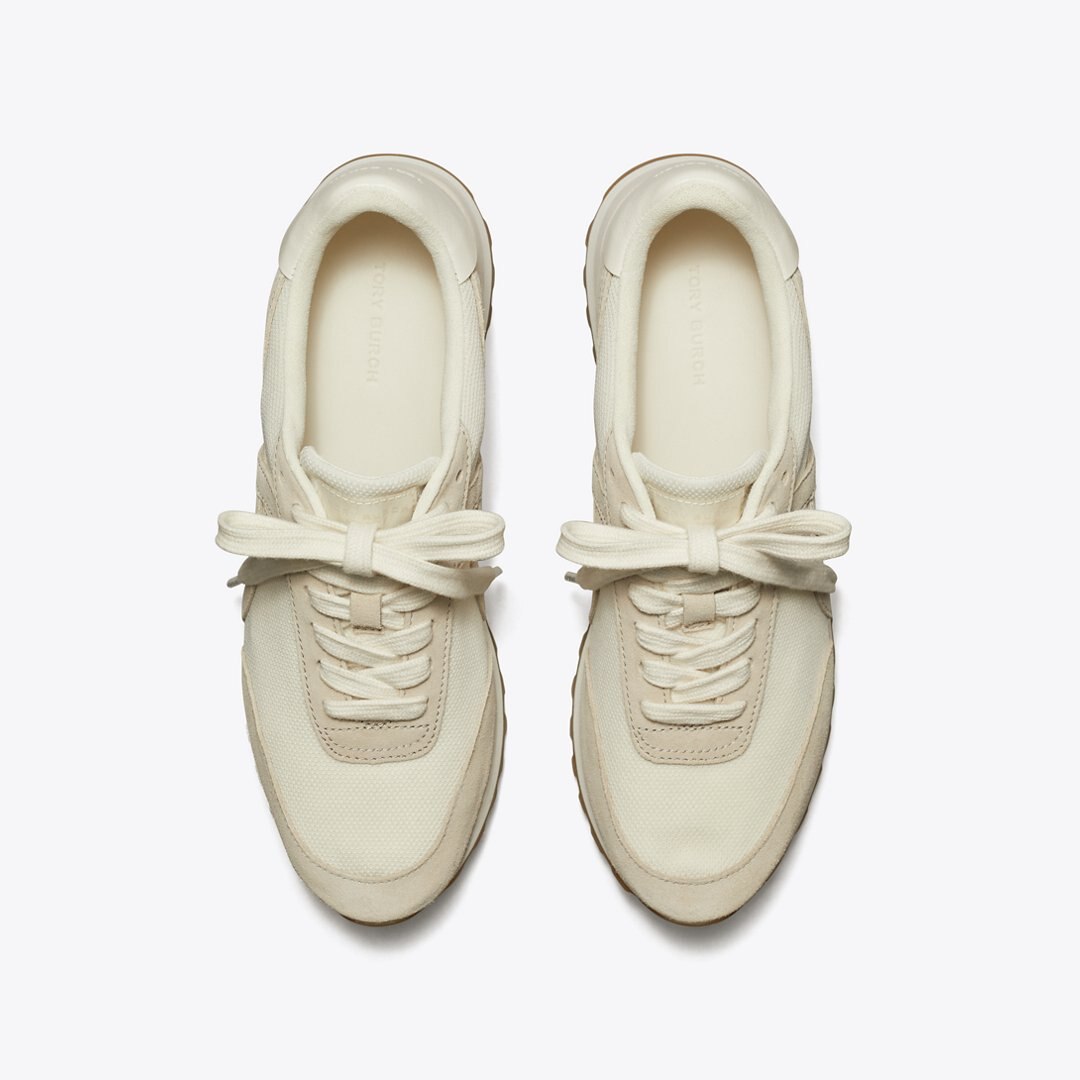 Tory Burch Hank Sneaker NEW IVORY / CALCARE / TITANIUM WHITE