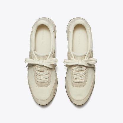 Tory Burch Hank Sneaker NEW IVORY / CALCARE / TITANIUM WHITE
