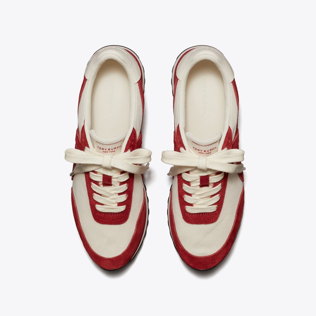 Tory Burch Hank Sneaker NEW IVORY / GEMSTONE / TITANIUM WHITE