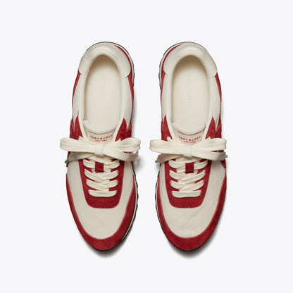 Tory Burch Hank Sneaker NEW IVORY / GEMSTONE / TITANIUM WHITE