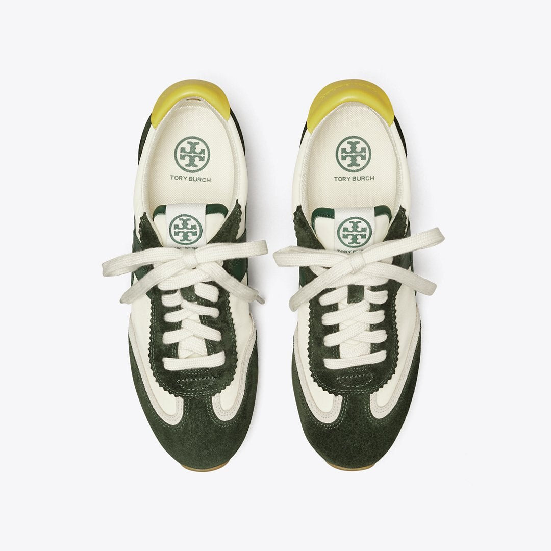 Tory Burch Hank Sneaker New Ivory / MILITARE