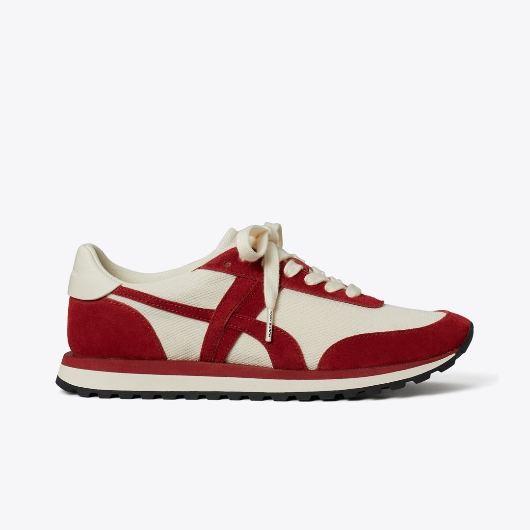 Tory Burch Hank Sneaker NEW IVORY / GEMSTONE / TITANIUM WHITE