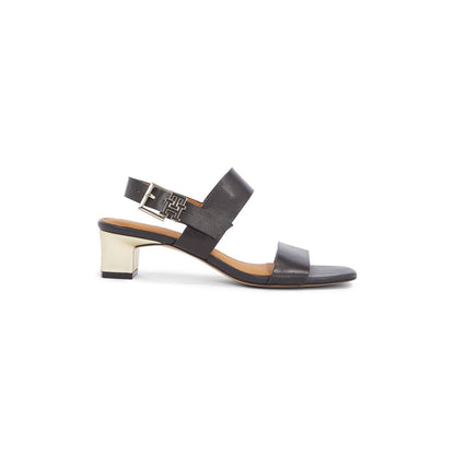  Hardware Block Mid Heels Black