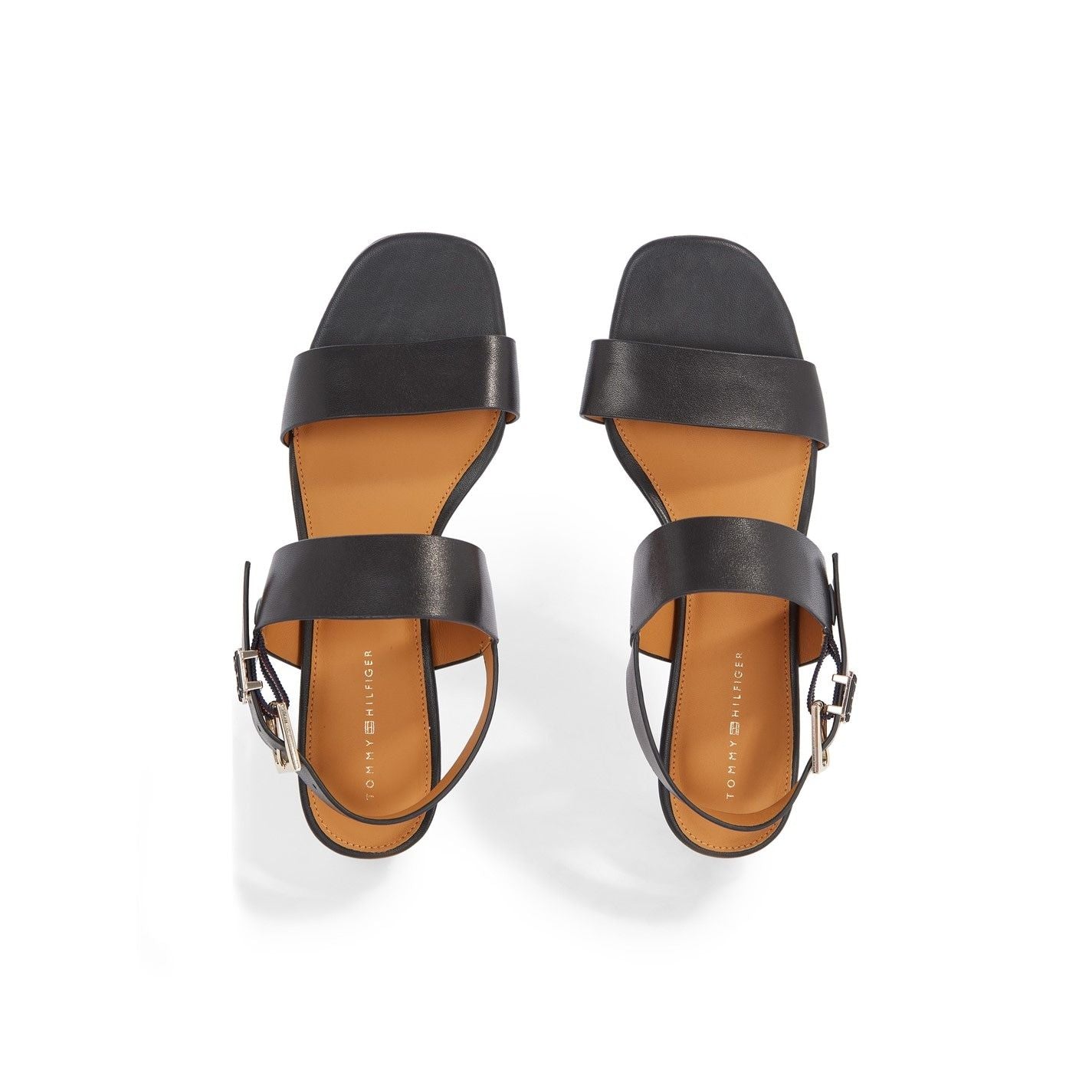  Hardware Block Mid Heels Black