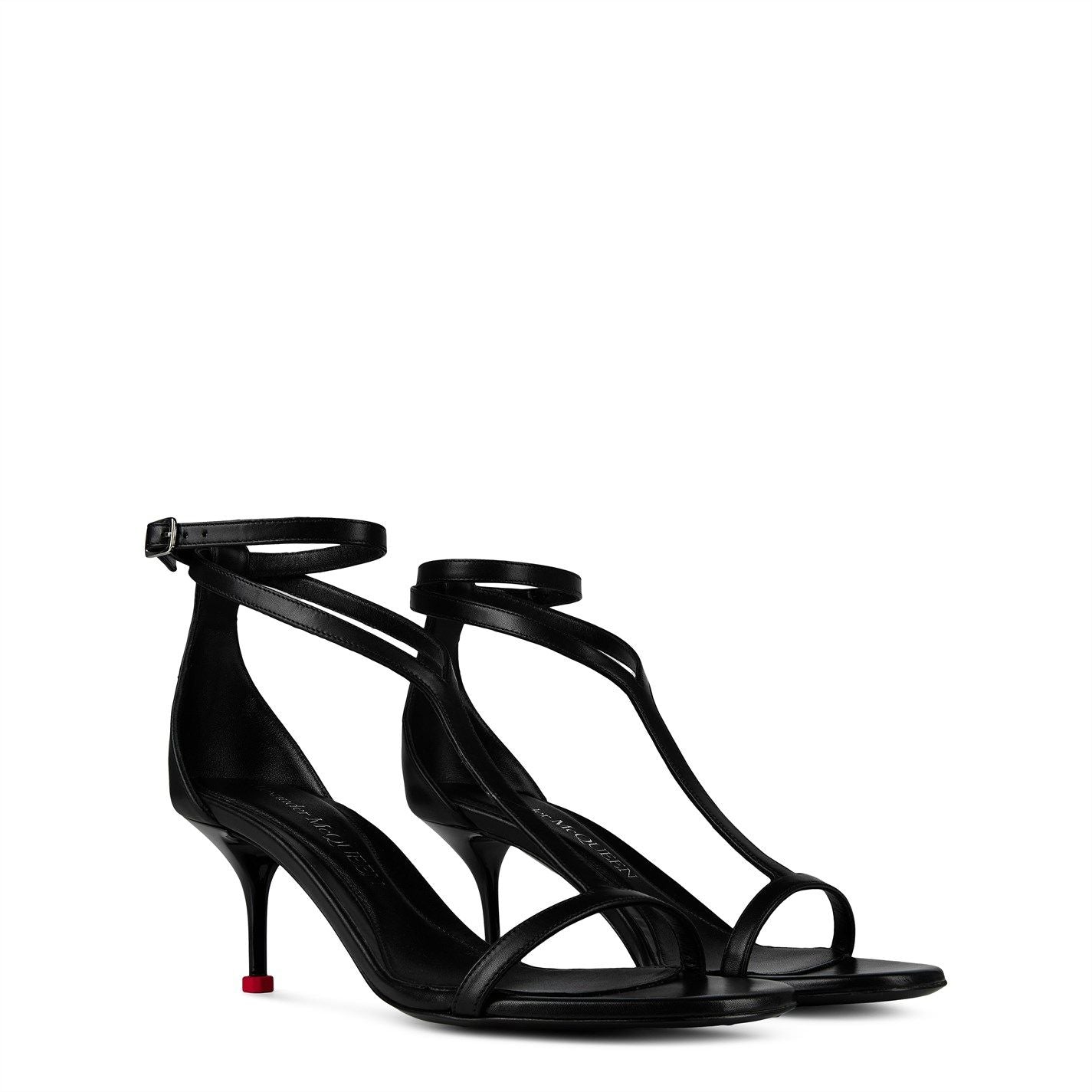  Harness 70mm Sandals Blk