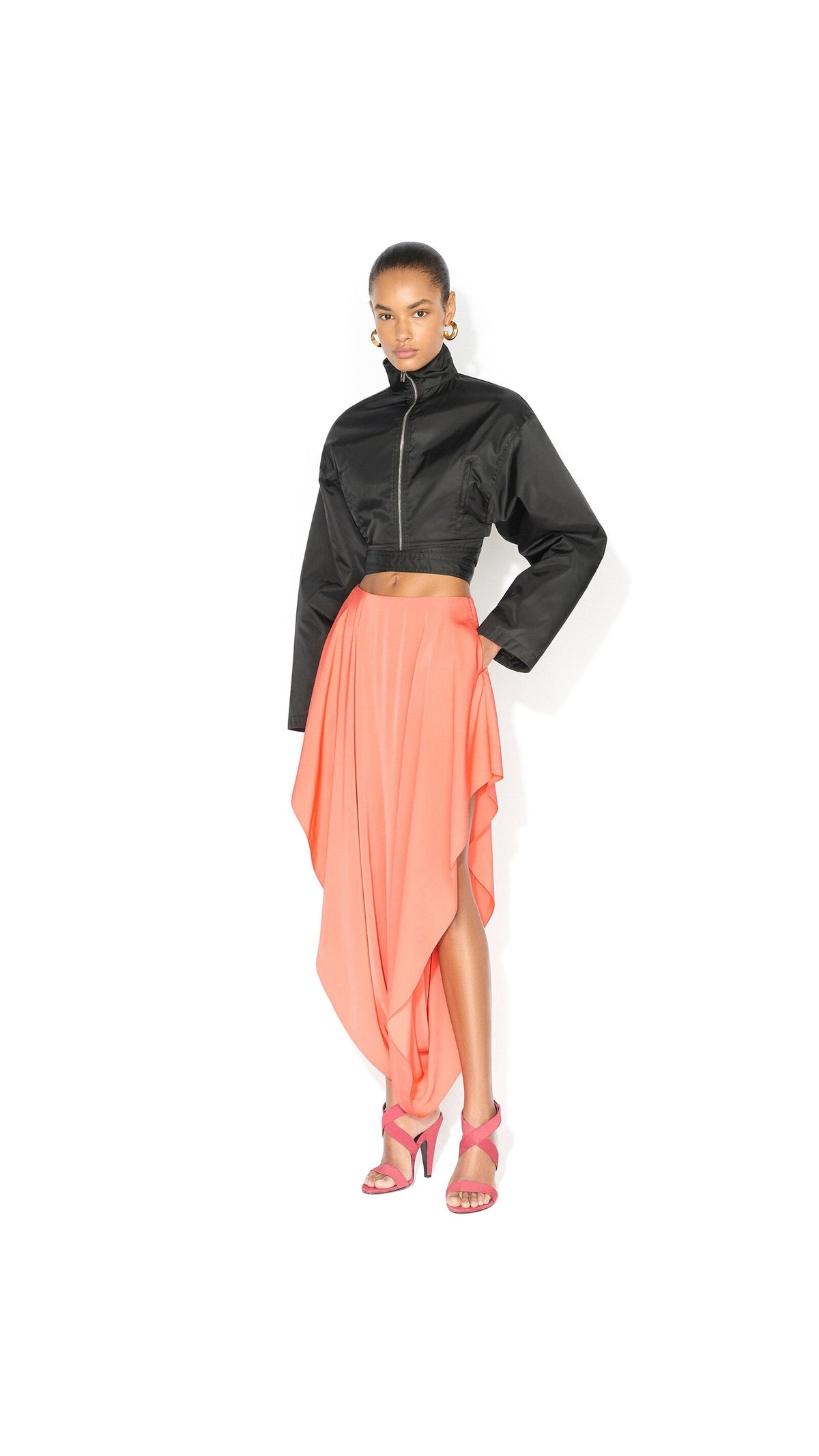 Alaïa Taffeta Belted Bomber