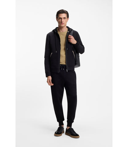 Boss Bubble Jacquard Structure T Shirt In A Cotton Blend Khaki