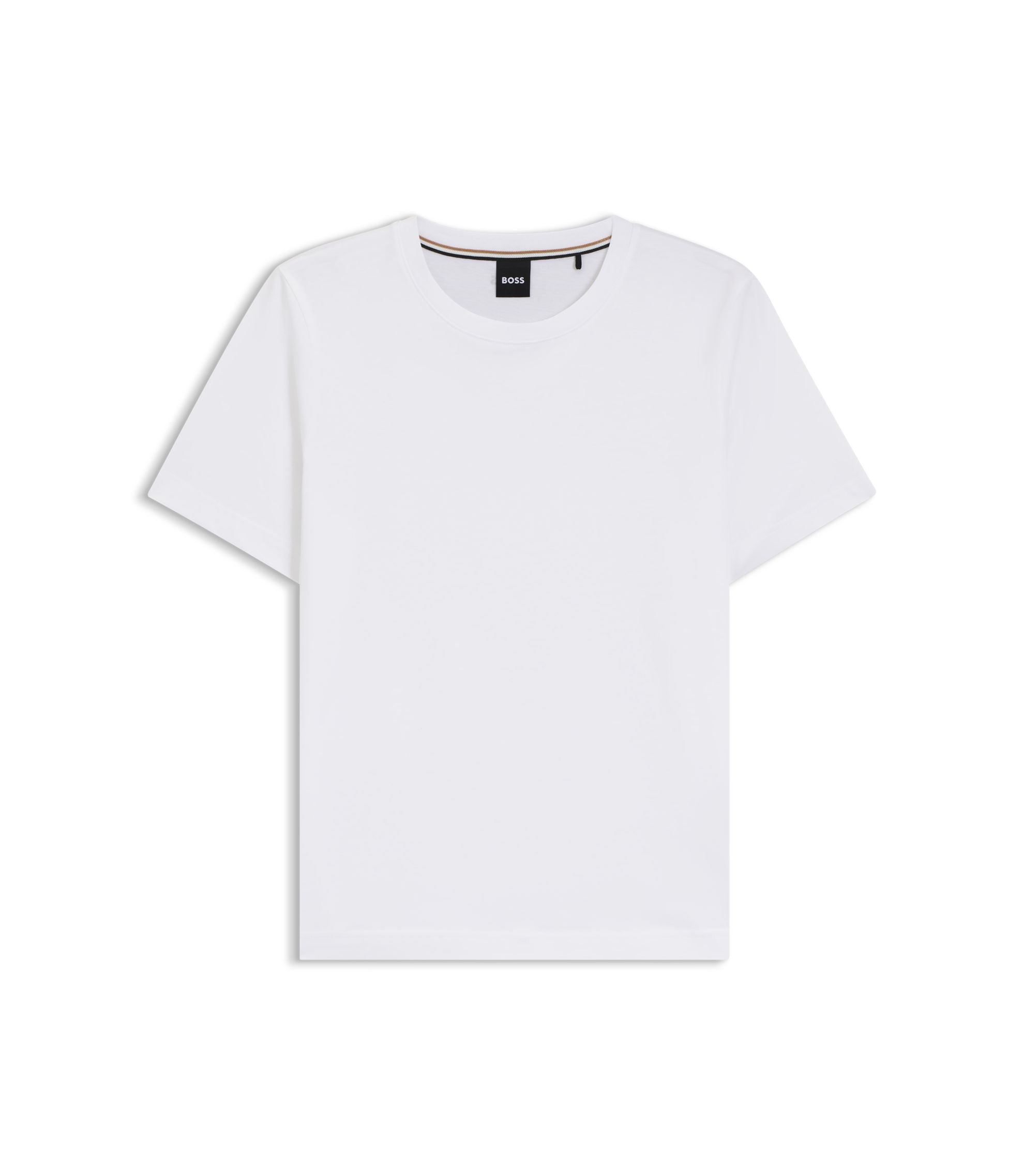 Boss Relaxed Fit T Shirt In Cotton Jersey White Women's