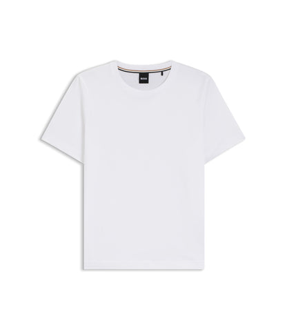 Boss Relaxed Fit T Shirt In Cotton Jersey White Women's