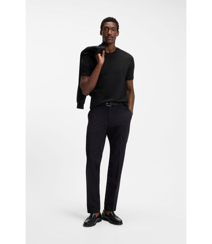 Boss Regular Fit T Shirt In Cotton Jersey Black