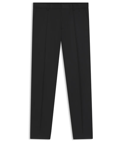 Boss Slim Fit Pants In Virgin Wool Serge Black