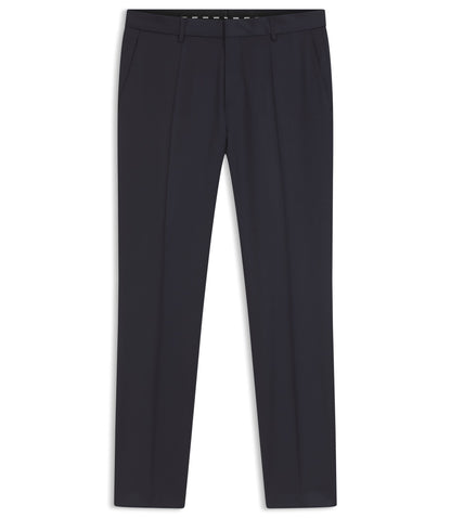 Boss Slim Fit Pants In Virgin Wool Serge Dark Blue