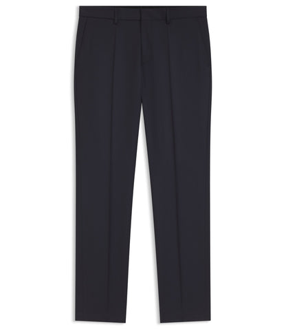 Boss Regular Fit Pants In Virgin Wool Serge Dark Blue