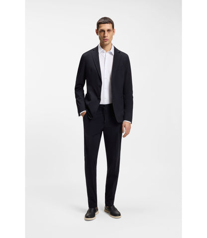 Boss Slim Fit Shirt In A Performance Stretch Cotton Blend White