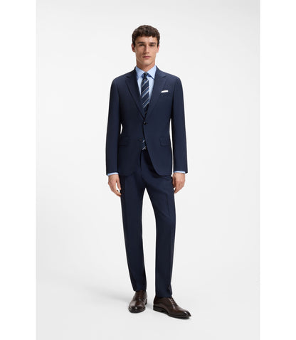 Boss Slim Fit Shirt In Easy Iron Cotton Poplin Light Blue