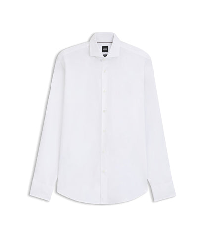 Boss Regular Fit Stretch Twill Dress Shirt White