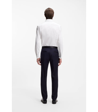 Boss Slim Fit Dress Shirt In Easy Iron Stretch Cotton White