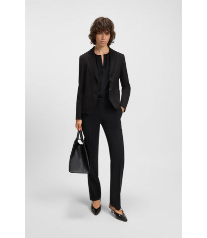 Boss Slim Fit Jacket In Stretch Fabric Black Women's