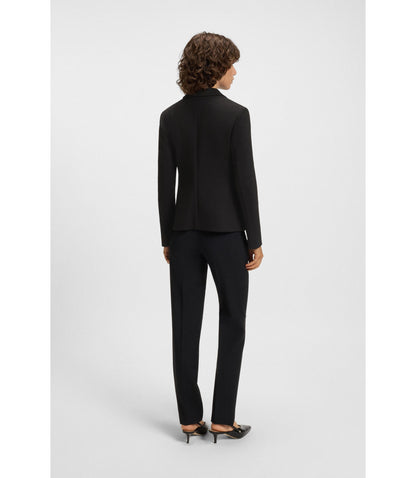 Boss Slim Fit Jacket In Stretch Fabric Black Women's
