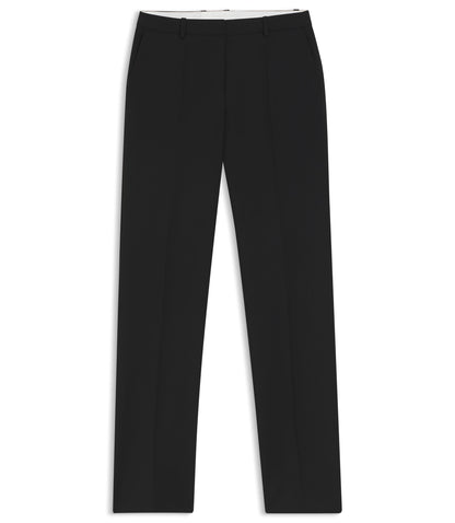 Boss Regular Fit Pants In Italian Made Virgin Wool Black Women's