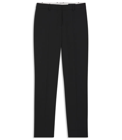 Boss Regular Fit Pants In Italian Made Virgin Wool Black Women's
