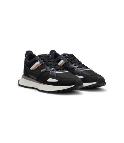 Boss Running Style Sneakers With Eva Rubber Outsole Black Black
