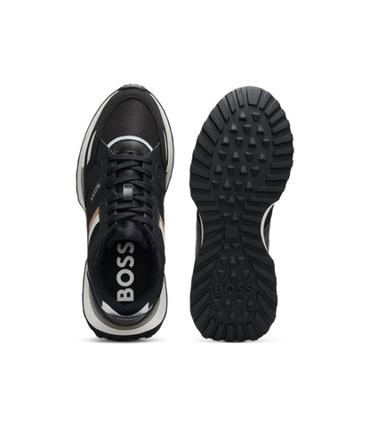 Boss Running Style Sneakers With Eva Rubber Outsole Black Black
