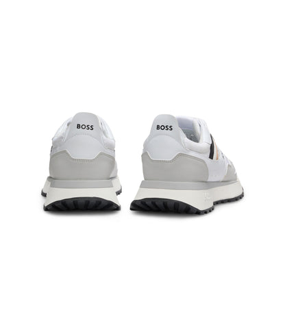 Boss Running Style Sneakers With Eva Rubber Outsole White White