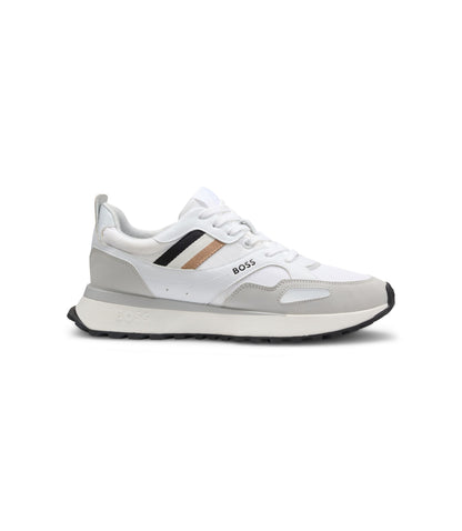 Boss Running Style Sneakers With Eva Rubber Outsole White White