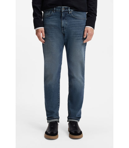 Boss Maine Regular Fit Jeans In Blue Comfort Stretch Denim Blue