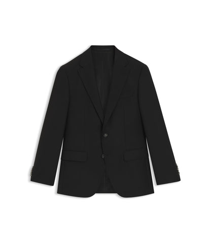 Boss Slim Fit Jacket In Stretch Wool Black