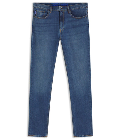 Hugo Blue Slim Fit Jeans In Stretch Denim Dark Blue