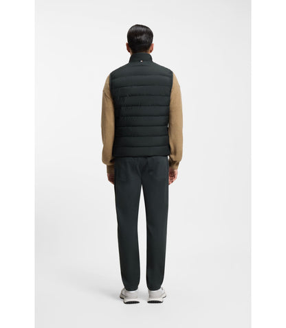 Boss Water Repellent Vest With Logo Detail Light Green