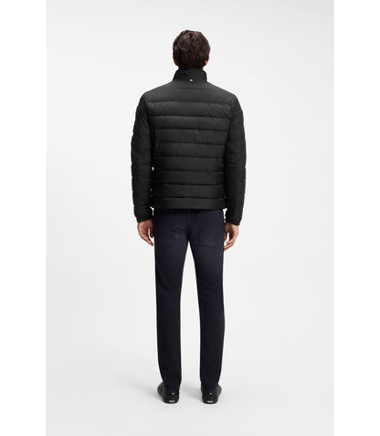 Boss Water Repellent Jacket With Logo Detail Black