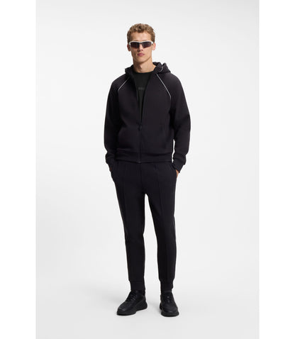 Boss Cotton Jersey T Shirt With Logo Detail Black