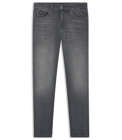 Boss Grey Slim Fit Jeans In Stretch Denim Grey