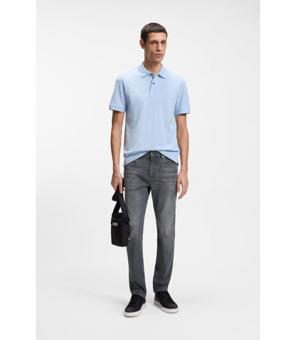 Boss Grey Slim Fit Jeans In Stretch Denim Grey