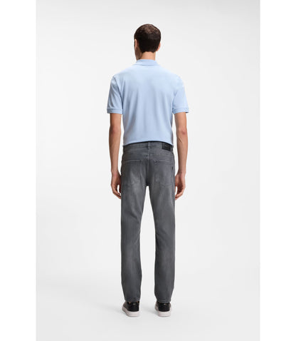 Boss Grey Slim Fit Jeans In Stretch Denim Grey
